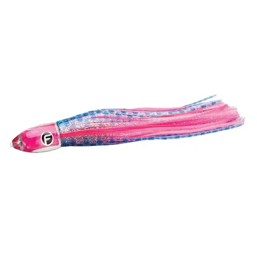 Double O' Medium Fishing Lure, 9" Angel Wing Hot Pink Shell Double O' Medium Fishing Lure, 9" Angel Wing Hot Pink Shell