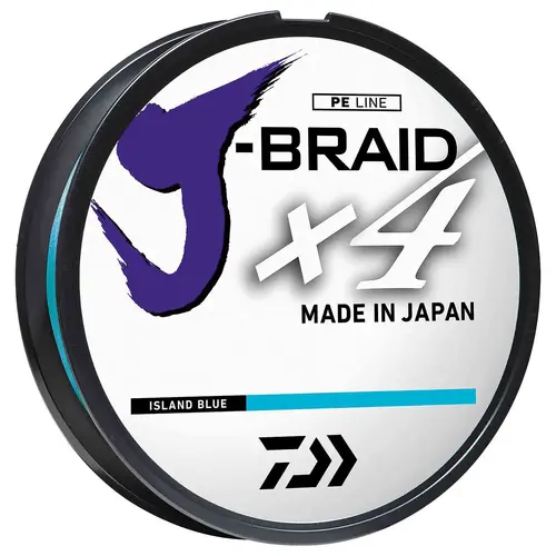J-BRAID 4X Fishing Line, Island Blue, 300 yds J-BRAID 4X Fishing Line, Island Blue, 300 yds