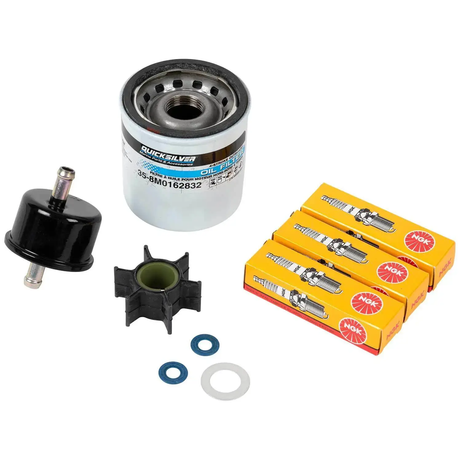 Quicksilver Maintenance Kit for Mercury 25 hp and 30 hp EFI FourStroke engines (0R106999 and up) 8M0172124