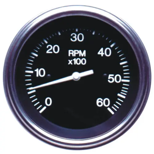 Heavy-Duty Series Tachometer, 6000 rpm, O/B & 4-Stroke Gas Engines Black Heavy-Duty Series Tachometer, 6000 rpm, O/B & 4-Stroke Gas Engines Black