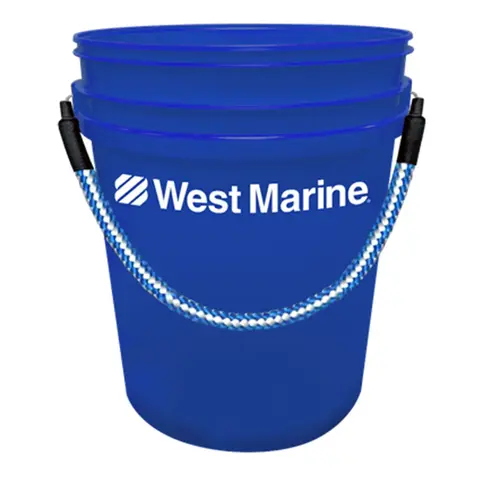 Premium 5 Gallon Bucket with Rope Handle Blue Premium 5 Gallon Bucket with Rope Handle Blue