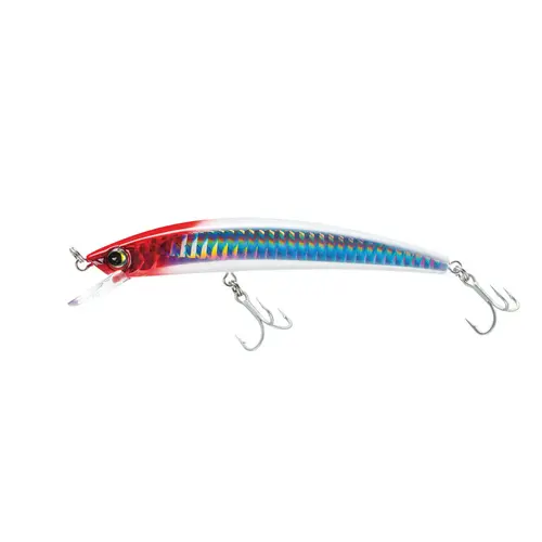 Crystal Minnow Fishing Lure, 2 3/4" Holographic Red Head Crystal Minnow Fishing Lure, 2 3/4" Holographic Red Head