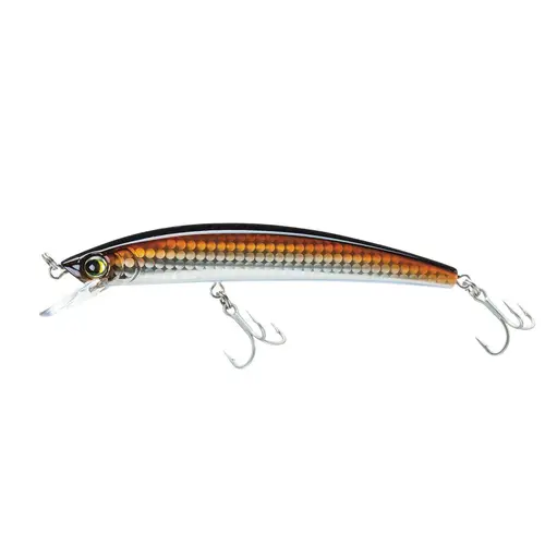 Crystal Minnow Fishing Lure, 3 1/2" Holographic Bronze Shiner Crystal Minnow Fishing Lure, 3 1/2" Holographic Bronze Shiner
