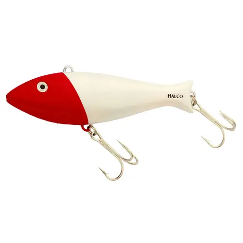 Giant Trembler Fishing Lure, 7" White Redhead Giant Trembler Fishing Lure, 7" White Redhead