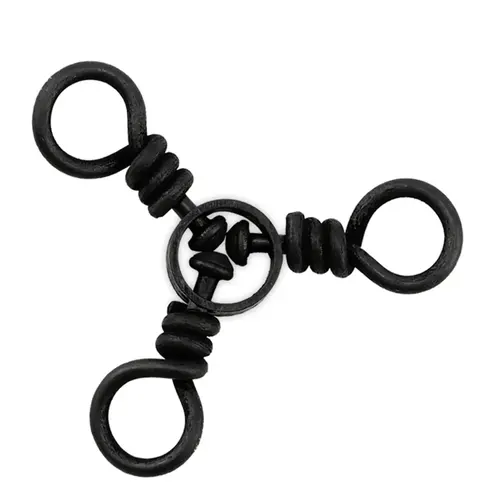 Brass 3-Way Swivels with Stainless Steel Rings Brass 3-Way Swivels with Stainless Steel Rings