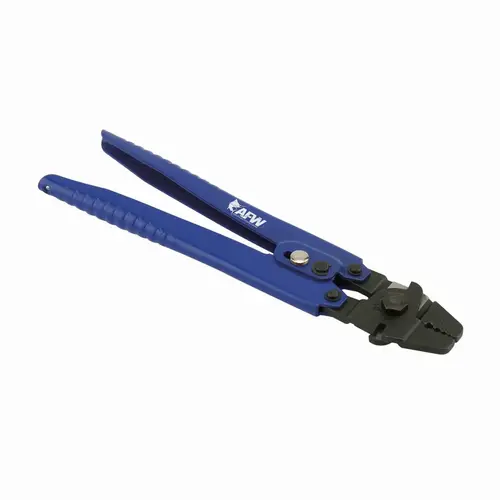 Econo Crimping Pliers, Four Dies to crimp oval aluminum and copper double-barrel sleeves from 0.1 mm to 2.2 mm OD Econo Crimping Pliers, Four Dies to crimp oval aluminum and copper double-barrel sleeves from 0.1 mm to 2.2 mm OD