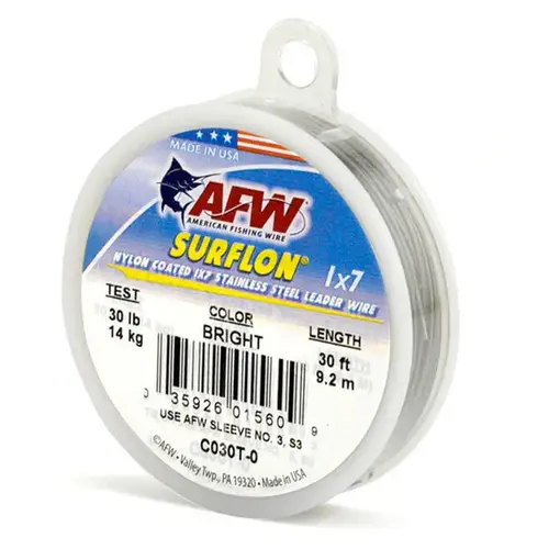 Surflon Nylon Coated Stainless Leader Wire, Camo Brown Surflon Nylon Coated Stainless Leader Wire, Camo Brown