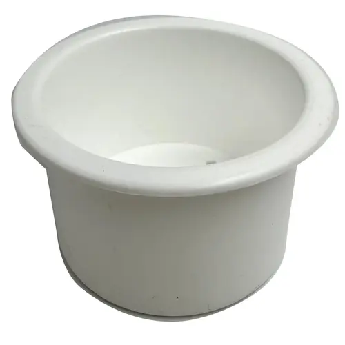 Small Flush Fitting Cup Holder, White Small Flush Fitting Cup Holder, White
