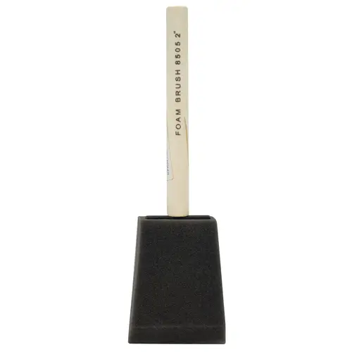Economy Foam Brush W/Wood Handle (High Density) Economy Foam Brush W/Wood Handle (High Density)