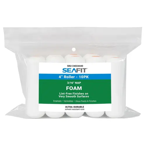 4" x 3/8" Nap Foam Mini Roller, 10-Pack 4" x 3/8" Nap Foam Mini Roller, 10-Pack
