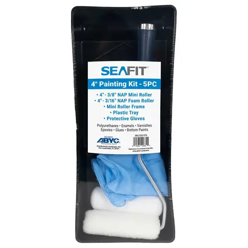 4" Pro Sea Fit Paint Roller Kit, 5-Piece 4" Pro Sea Fit Paint Roller Kit, 5-Piece