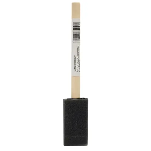 Economy Foam Brush W/Wood Handle (High Density) Economy Foam Brush W/Wood Handle (High Density)
