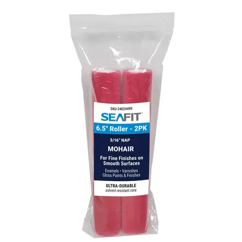 6 1/2" x 3/16"Nap Mohair Mini Roller, 2-Pack 6 1/2" x 3/16"Nap Mohair Mini Roller, 2-Pack