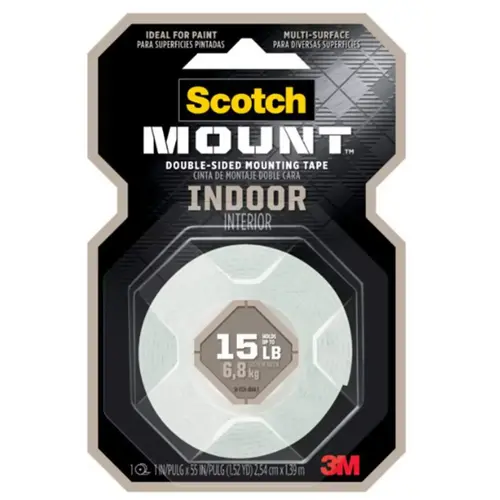 Scotch-Mount door Double-Sided Mounting Tape 110H-DC, 1/2" x 80" Scotch-Mount door Double-Sided Mounting Tape 110H-DC, 1/2" x 80"