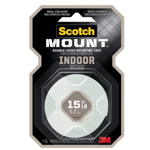 Scotch-Mount door Double-Sided Mounting Tape 214H-DC, 1" X 55" (2,54 Cm X 1,39 M) Scotch-Mount door Double-Sided Mounting Tape 214H-DC, 1" X 55" (2,54 Cm X 1,39 M)