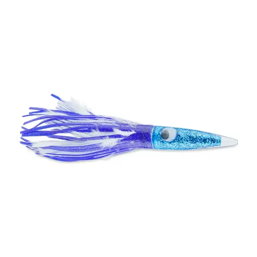9" C&H, Wahoo Whacker Feather Lure, Blue/White Feather Skirt 9" C&H, Wahoo Whacker Feather Lure, Blue/White Feather Skirt