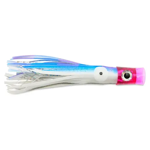 Stubby Bubbler Lures Purple/Pearl Mylar Skirt Stubby Bubbler Lures Purple/Pearl Mylar Skirt