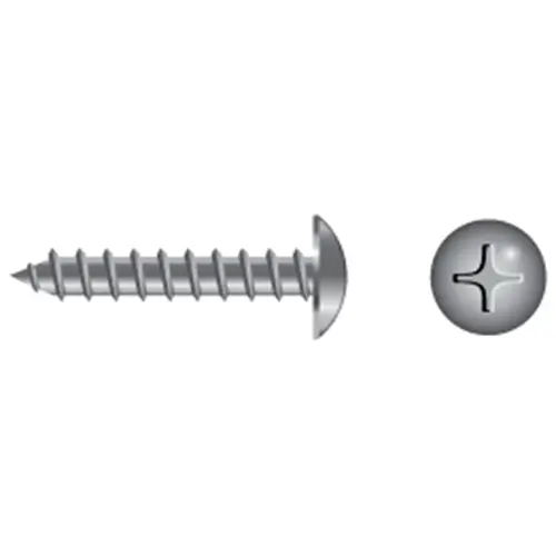 #10 X 3/4" Stainless Steel Phillips Truss-Head Tapping Screws, 100-Pack #10 X 3/4" Stainless Steel Phillips Truss-Head Tapping Screws, 100-Pack