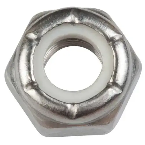 Stainless Steel Locknuts - 1/4" -28 Thread Size (Qty. 5 of 18-3722) Stainless Steel Locknuts - 1/4" -28 Thread Size (Qty. 5 of 18-3722)