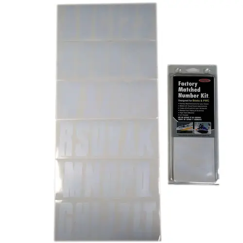 3" Letter/Number Kit, White 3" Letter/Number Kit, White