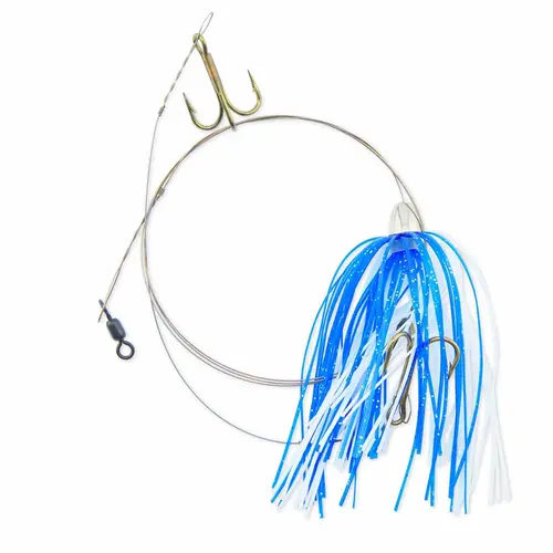 King Buster Pro-Rigs Blue/White Skirt King Buster Pro-Rigs Blue/White Skirt