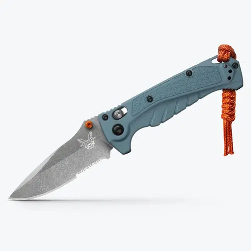 Mini Adira Drop Point Serrated Folding Knife, Depth Blue Mini Adira Drop Point Serrated Folding Knife, Depth Blue