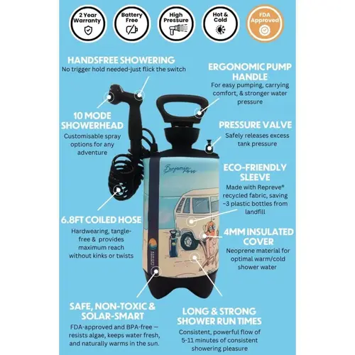 Portable Shower PRO Stoked 2.6G Portable Shower PRO Stoked 2.6G