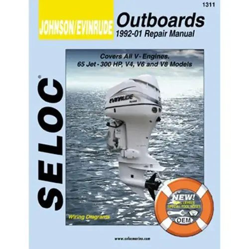 Repair Manual - Johnson/Evinrude Outboards, 1992-2001, V4, V6, V8, 65-300HP Repair Manual - Johnson/Evinrude Outboards, 1992-2001, V4, V6, V8, 65-300HP