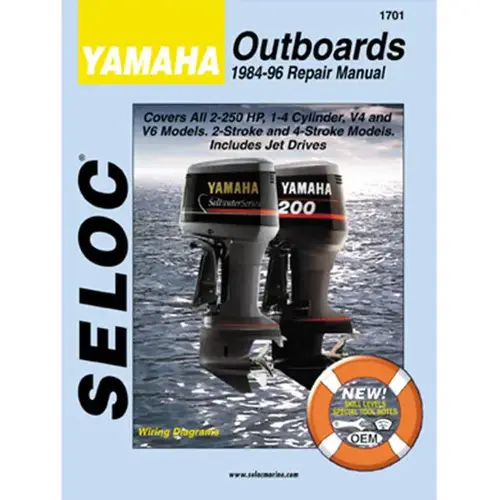 Repair Manual - Yamaha Outboard 1984-1996, 1-4 Cyl., V4, V6, 2-250 HP Repair Manual - Yamaha Outboard 1984-1996, 1-4 Cyl., V4, V6, 2-250 HP