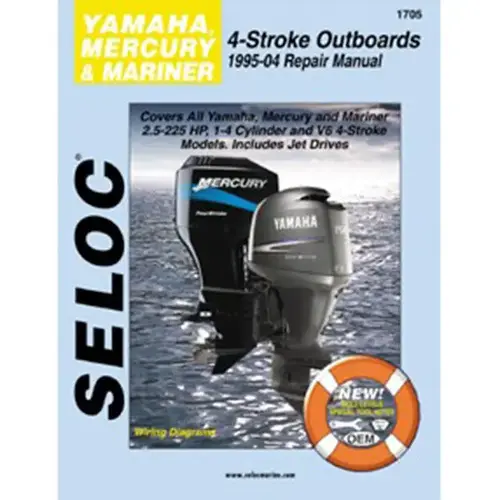 Repair Manual - Yamaha Mercury Marine Outboards, 1995-2004, All 4-stroke engines, 2.5-225HP Repair Manual - Yamaha Mercury Marine Outboards, 1995-2004, All 4-stroke engines, 2.5-225HP