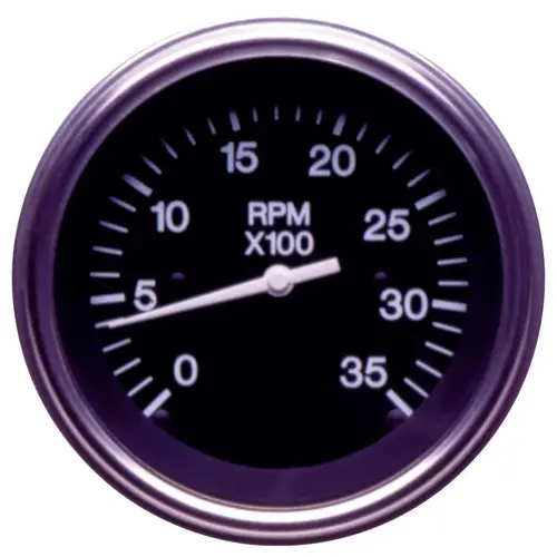 Heavy-Duty Series Tachometer, 3500 rpm, Diesel Magnetic Pickup Black Heavy-Duty Series Tachometer, 3500 rpm, Diesel Magnetic Pickup Black
