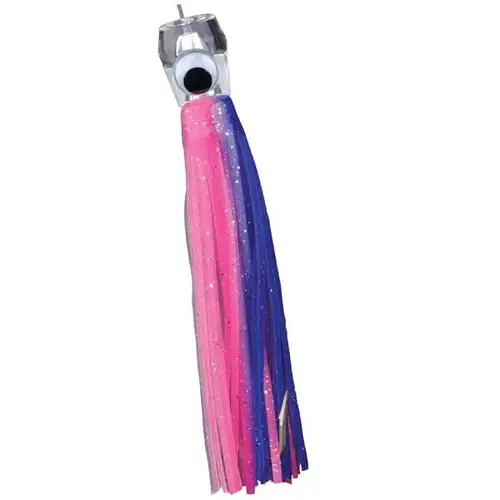 Rigged Sailfish Catcher, 5 1/2" Blue Pink Silver Rigged Sailfish Catcher, 5 1/2" Blue Pink Silver