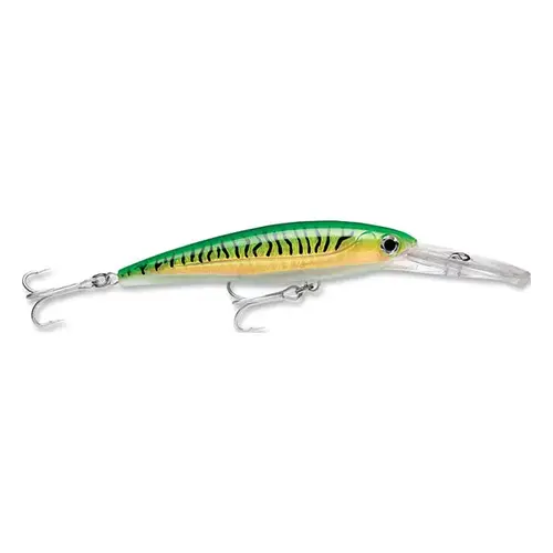 X-Rap Magnum Fishing Lure, 6 1/4", 2 1/2 oz. Gold Green Mackerel X-Rap Magnum Fishing Lure, 6 1/4", 2 1/2 oz. Gold Green Mackerel