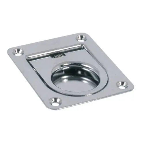 Spring Loaded Ring Pull, Square 2 x 2 3/8" Spring Loaded Ring Pull, Square 2 x 2 3/8"