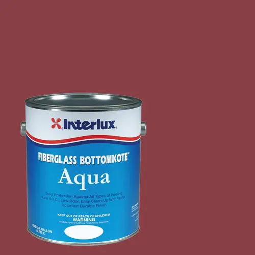 Fiberglass Bottomkote Aqua, Red, Gallon Fiberglass Bottomkote Aqua, Red, Gallon