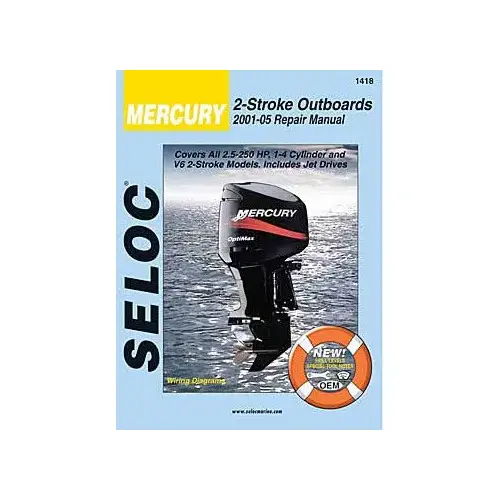 Repair Manual - Mercury Outboards, 2001-2005, All 2-stroke models, 2.5-250HP Repair Manual - Mercury Outboards, 2001-2005, All 2-stroke models, 2.5-250HP