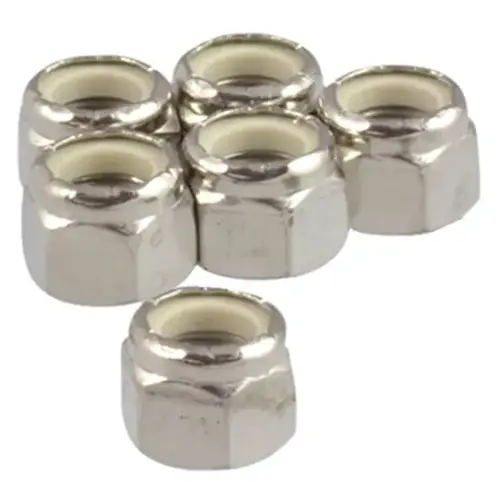 1/2" NF Nylon Brass Nuts, 6-Pack 1/2" NF Nylon Brass Nuts, 6-Pack