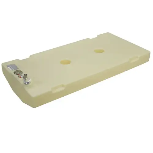 27 Gallon Permanent Below Deck Fuel Tank, 49"L x 24.5"W x 7.88"H White 27 Gallon Permanent Below Deck Fuel Tank, 49"L x 24.5"W x 7.88"H White