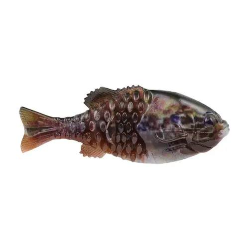 PowerBait Gilly Soft Swimbait Fishing Lure, 90mm, HD Warmouth PowerBait Gilly Soft Swimbait Fishing Lure, 90mm, HD Warmouth