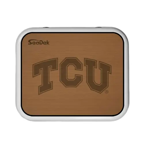 SeaDek Cooler Pad - Collegiate Collection - Fits YETI Roadie 24 - Mocha / Black, Texas Christian University SeaDek Cooler Pad - Collegiate Collection - Fits YETI Roadie 24 - Mocha / Black, Texas Christian University