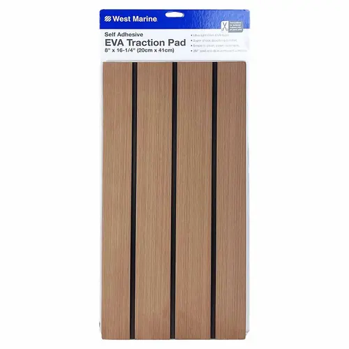 EVA Foam Traction Pad Faux Teak 16.25" x 8" EVA Foam Traction Pad Faux Teak 16.25" x 8"