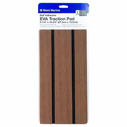 EVA Foam Traction Pad Faux Teak 10.75" x 5.25" EVA Foam Traction Pad Faux Teak 10.75" x 5.25"