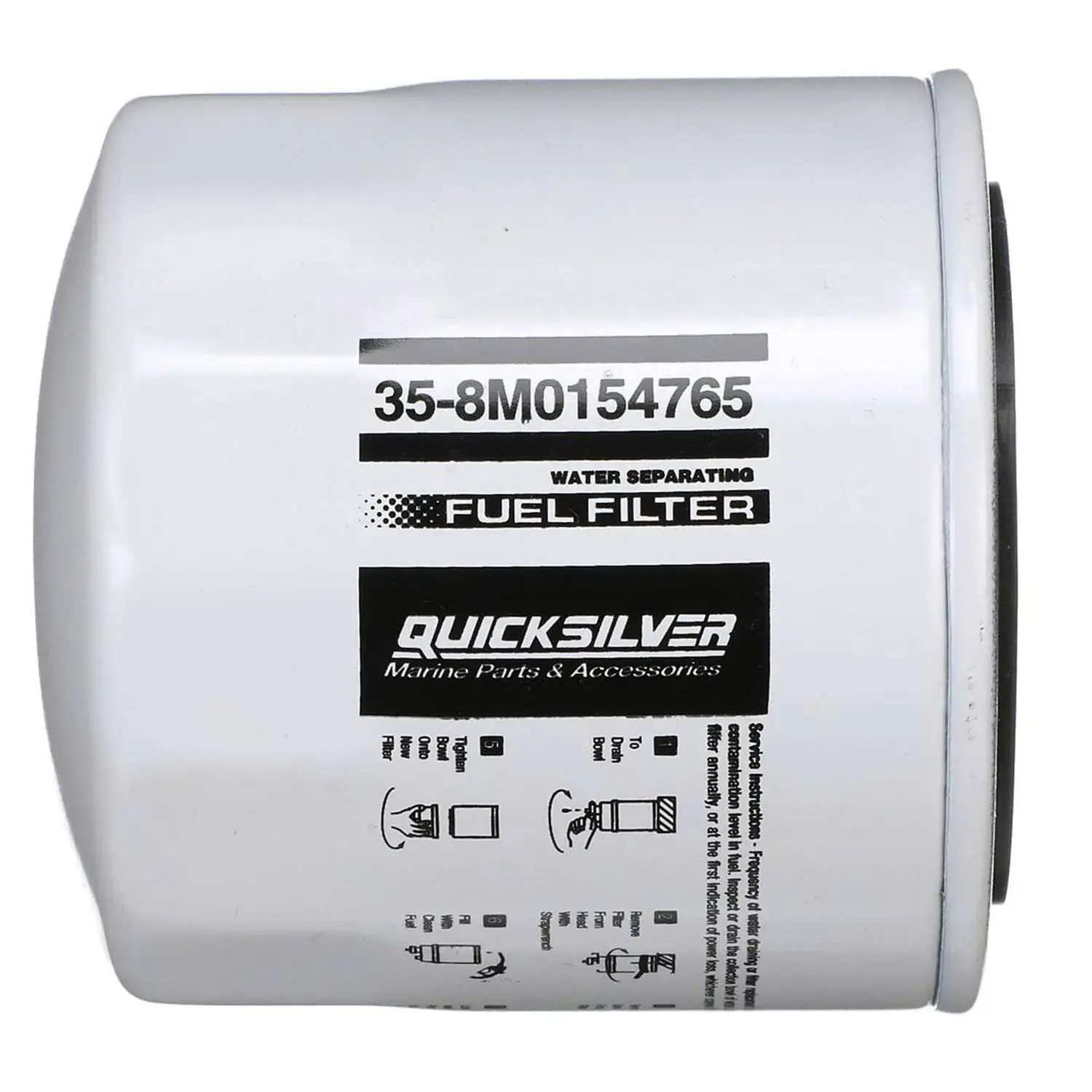 Quicksilver Water Separating Fuel Filter for Various Marine Engines 8M0154765