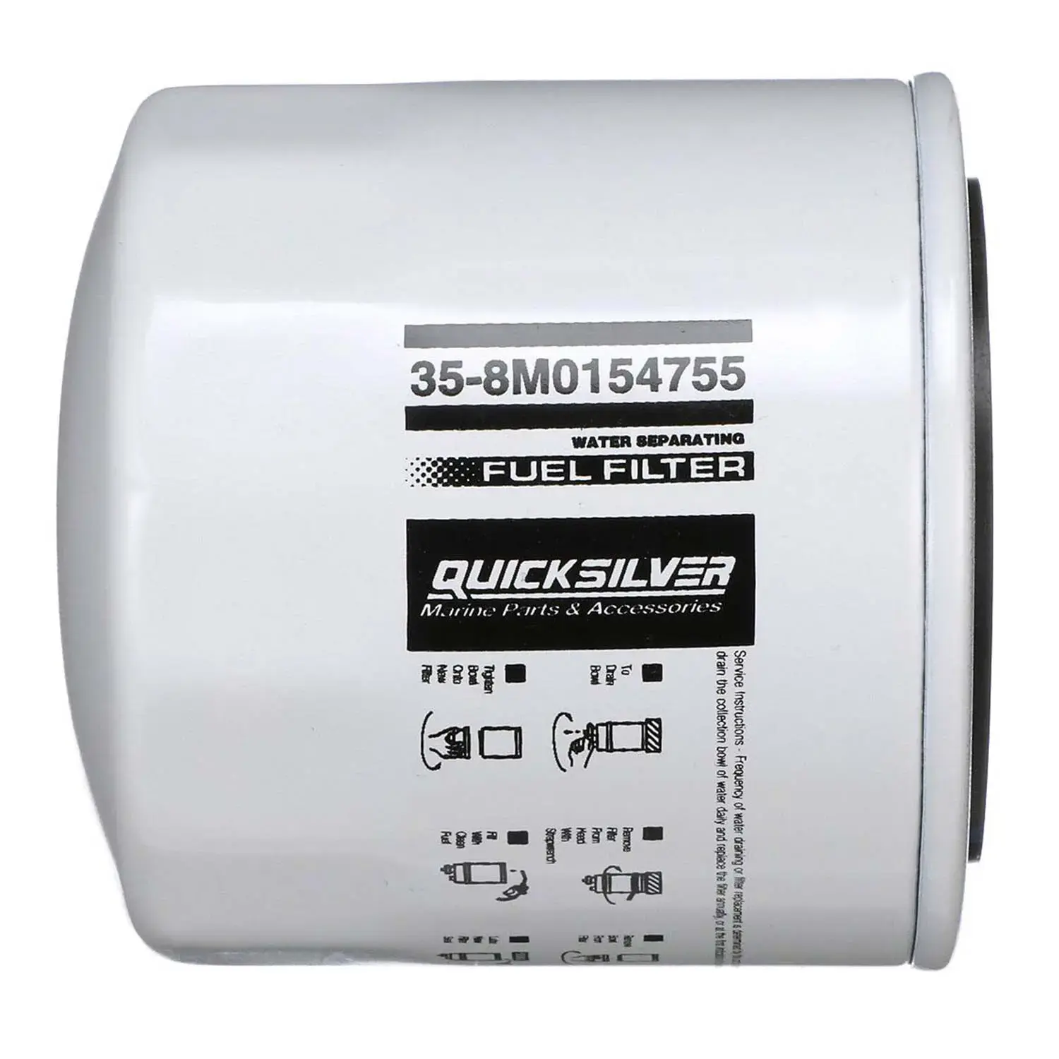 Quicksilver Water Separating Fuel Filter for Various Marine Engines 8M0154755