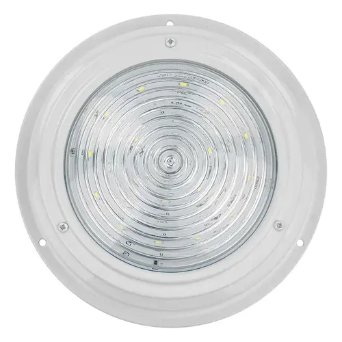 6 7/8" White Aluminum LED Dome Light, White 6 7/8" White Aluminum LED Dome Light, White