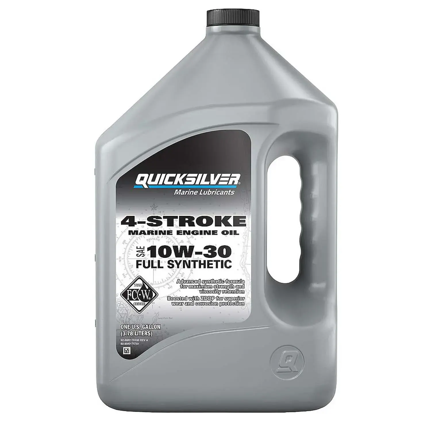 Quicksilver Full Synthetic 10W-30 4-Stroke Marine Engine Oil 1 Gallon 8M0175781