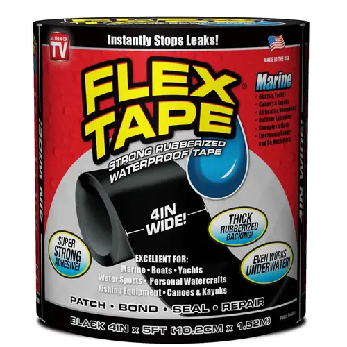 4" Flex Tape Marine, Black 4" Flex Tape Marine, Black