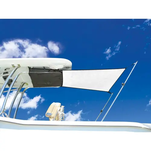 5 ftW x 5 ftL T-Shade Adjustable T-Top Shade Extension White 5 ftW x 5 ftL T-Shade Adjustable T-Top Shade Extension White
