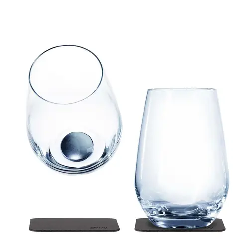 Magnetic Crystal Longdrink Glass, Set of 2 Magnetic Crystal Longdrink Glass, Set of 2
