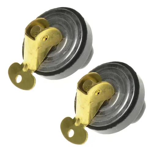 Baitwell Plugs, 1/2", Brass, Pair Baitwell Plugs, 1/2", Brass, Pair